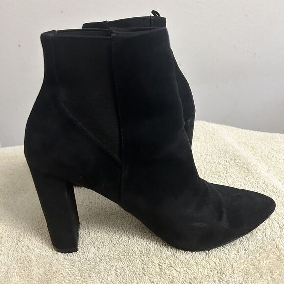 H & M Divided Womens Black  Block Heel Ankle Booties Size US 7 EU 38 - Picture 6 of 6